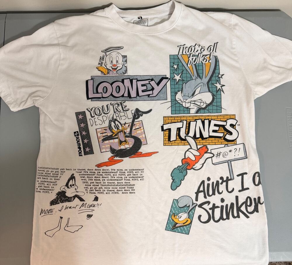 Southpole Looney Tunes T Shirt Mens Large Graphic Logo Design